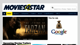 What Movies4star.com website looked like in 2016 (8 years ago)