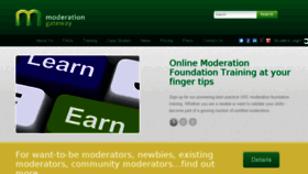 What Moderationgateway.com website looked like in 2016 (8 years ago)