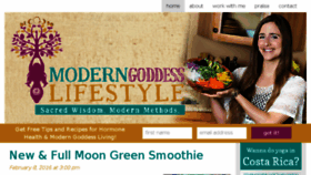 What Moderngoddesslifestyle.com website looked like in 2016 (8 years ago)