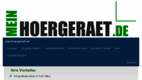 What Meinhoergeraet.de website looked like in 2016 (8 years ago)