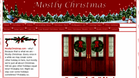 What Mostlychristmas.com website looked like in 2016 (8 years ago)