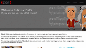 What Musicdelta.com website looked like in 2016 (8 years ago)