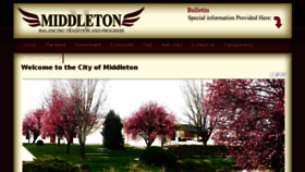 What Middleton.id.gov website looked like in 2016 (8 years ago)