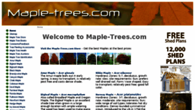 What Maple-trees.com website looked like in 2016 (8 years ago)