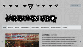 What Mrbonesbbq.com website looked like in 2016 (8 years ago)