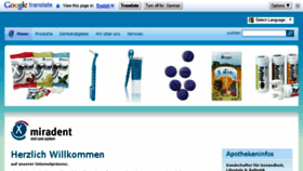 What Miradent.de website looked like in 2016 (8 years ago)