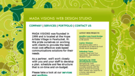 What Mada-visions.com website looked like in 2016 (8 years ago)