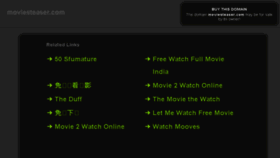 What Moviesteaser.com website looked like in 2016 (8 years ago)