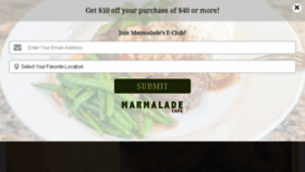 What Marmaladecafe.com website looked like in 2016 (8 years ago)