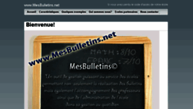 What Mesbulletins.net website looked like in 2016 (8 years ago)