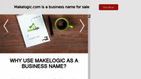 What Makelogic.com website looked like in 2016 (8 years ago)