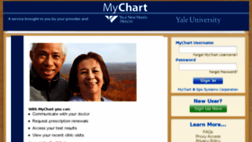 What Mychart.ynhhs.org website looked like in 2016 (8 years ago)