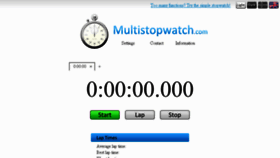 What Multistopwatch.com website looked like in 2016 (8 years ago)