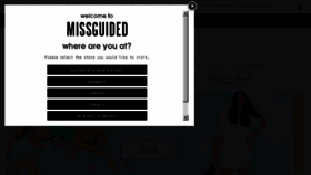 What Missguided.co.uk website looked like in 2016 (8 years ago)