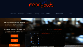 What Melodypods.com website looked like in 2016 (8 years ago)