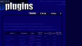 What Midiplugins.com website looked like in 2016 (8 years ago)