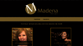 What Madena.be website looked like in 2016 (8 years ago)