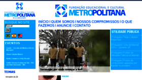 What Metro.org.br website looked like in 2016 (8 years ago)