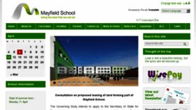 What Mayfieldschool.net website looked like in 2016 (9 years ago)