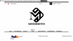 What M0derno.com website looked like in 2016 (8 years ago)