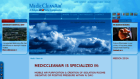 What Mediccleanair.com website looked like in 2016 (8 years ago)