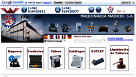 What Maquinariamadrid.com website looked like in 2016 (8 years ago)