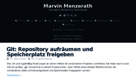 What Menzerath.eu website looked like in 2016 (8 years ago)