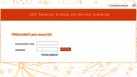 What Mano.csc.lt website looked like in 2016 (8 years ago)