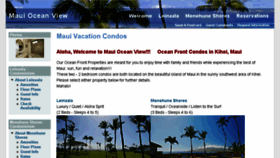What Mauioceanview.net website looked like in 2016 (8 years ago)