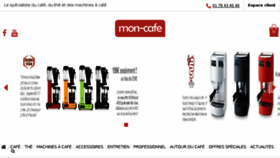 What Mon-cafe.fr website looked like in 2016 (8 years ago)