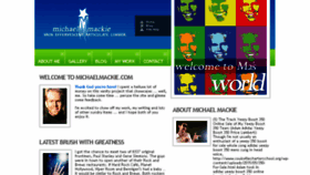 What Michaelmackie.com website looked like in 2016 (8 years ago)