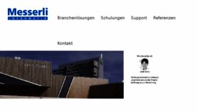 What Messerli.ch website looked like in 2016 (8 years ago)