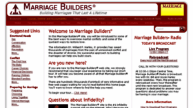 What Marriagebuilders.com website looked like in 2016 (8 years ago)