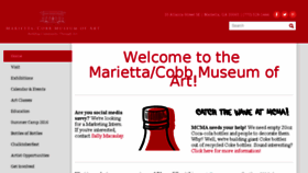What Mariettacobbartmuseum.org website looked like in 2016 (8 years ago)