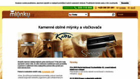 What Mlynky.cz website looked like in 2016 (8 years ago)