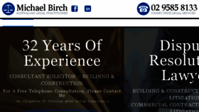 What Michaelbirch.com.au website looked like in 2016 (8 years ago)