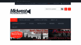 What Midwestprosoundandlighting.com website looked like in 2016 (8 years ago)