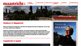 What Maastricht.nl website looked like in 2016 (8 years ago)