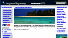 What Mejoresplayas.org website looked like in 2016 (8 years ago)