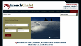 What Myfrenchchalet.com website looked like in 2016 (8 years ago)