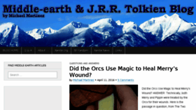 What Middle-earth.xenite.org website looked like in 2016 (8 years ago)