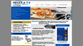 What Menafatf.org website looked like in 2016 (8 years ago)
