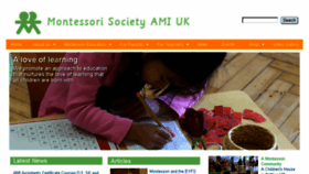 What Montessorisociety.org.uk website looked like in 2016 (8 years ago)