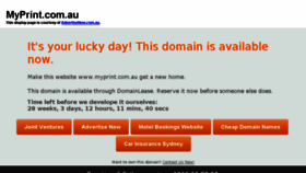 What Myprint.com.au website looked like in 2016 (8 years ago)