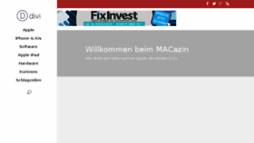 What Macazin.de website looked like in 2016 (8 years ago)