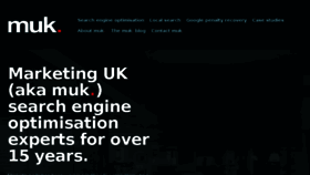 What Marketinguk.co.uk website looked like in 2016 (9 years ago)