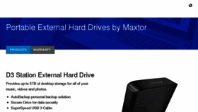 What Maxtor.com website looked like in 2016 (8 years ago)