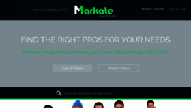 What Markatte.com website looked like in 2016 (8 years ago)