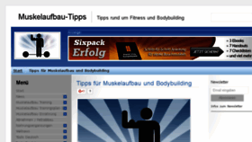 What Muskelaufbau-tipps.de website looked like in 2016 (8 years ago)