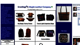 What Mapleleather.com website looked like in 2016 (8 years ago)